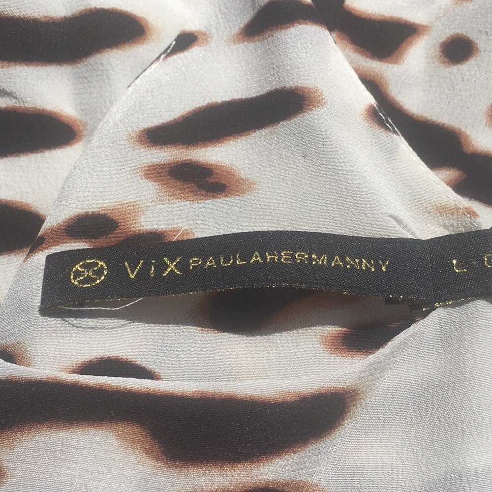 ViX Paula Hermanny Animal Print ResortWear Dress - Picture 3 of 4